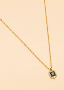 Une A Une Gatsby Necklace- Blue