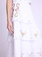 Berenice Jila White Ruffled Skirt