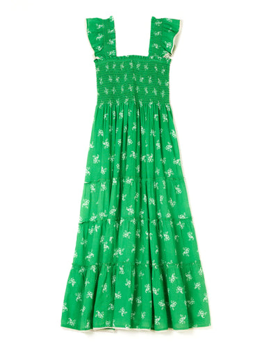 M.A.B.E. Vivi Print Maxi Sun Dress - Green