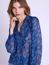 Berenice Celestina blue floral shirt