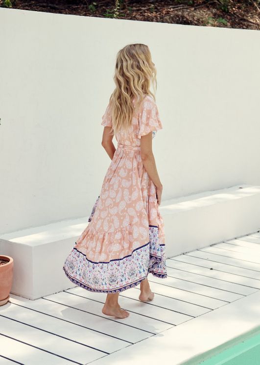 jaase taurus maxi dress Jaase Taurus Dress In Nara Print – BOHO BEACH FEST