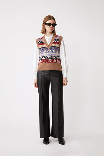 SUNCOO Sleeveless fantasy jumper- Pitrah