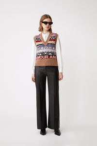 SUNCOO Sleeveless fantasy jumper- Pitrah
