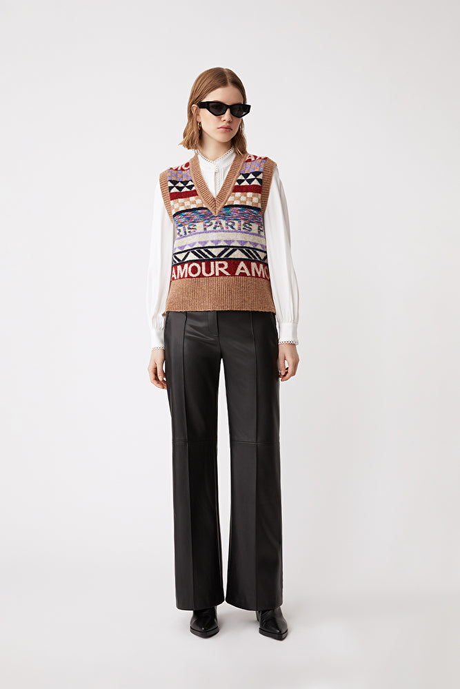 SUNCOO Sleeveless fantasy jumper- Pitrah