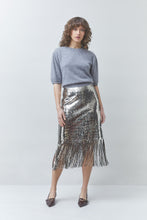 Suncoo - Short Plain Wool and Cashmere Jumper - Grey