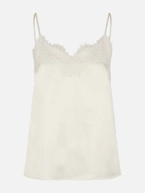 Rosemunde Shiny Strap Top in Ivory (Style 1910)