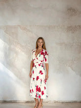 Sirens - Imelda Midi Dress - Cream Poppy
