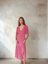 Sirens - Imelda Midi Dress - Ditsy Red