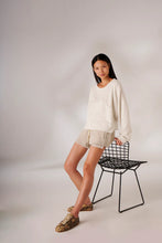 Liv Bergen - Open Cut Sweater - Ivory