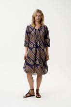 One Season - Poppy Middy - Navy Paisley