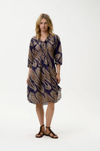 One Season - Poppy Middy - Navy Paisley