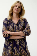 One Season - Poppy Middy - Navy Paisley