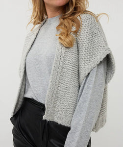 EsQualo - Gilet Cardigan - Light Grey