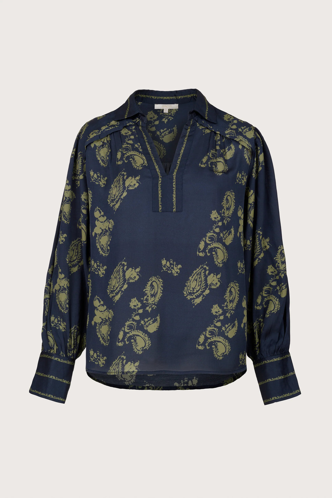 BRDR - Paisley Blouse - Navy Blue