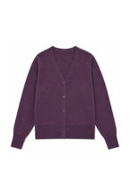 TWNS - Anacapa Cardigan - Aubergine
