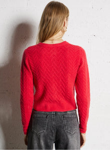 SUNCOO - Genibi Cardigan - Geranium Red