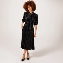 ONJENU Deborah Midi Dress - Black Velvet