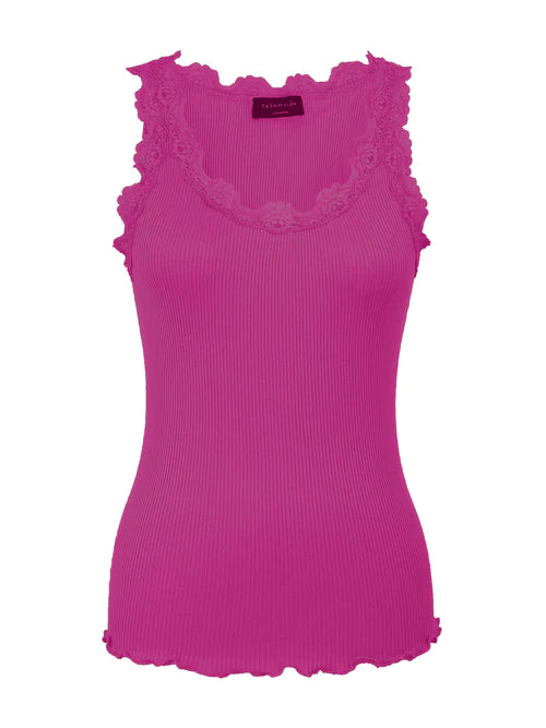 Rosemunde  Copenhagen Deep Fuschia  Silk Vest ( STYLE 5205)