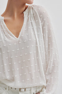 Second Femail Cilla Tunic Blouse - Snow White