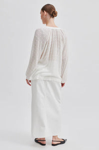 Second Femail Cilla Tunic Blouse - Snow White