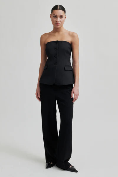 Second Female Fique Classic Trousers - Black