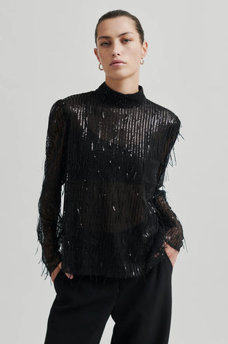 Second Female Tassel Blouse Black