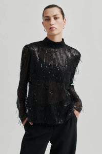 Second Female Tassel Blouse Black