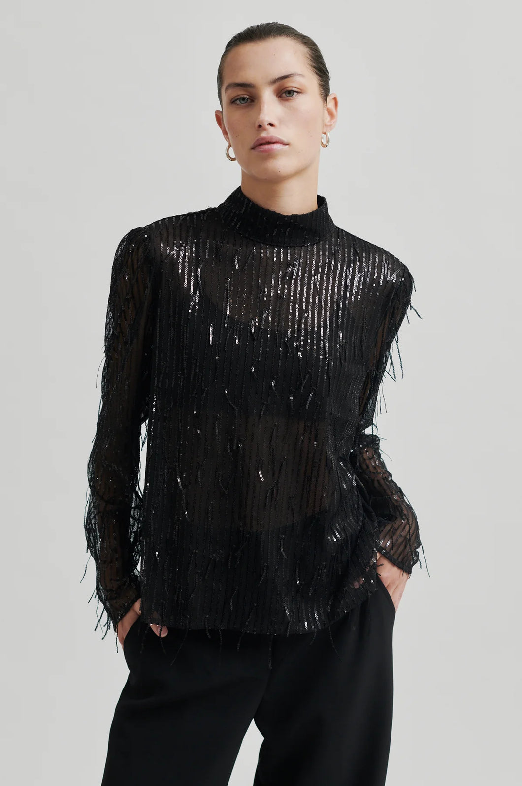 Second Female Tassel Blouse Black