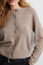 Second Female - Amala Knit Cardigan - Mid Brown Melange
