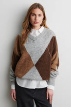 Secong Female - Forca Knit V-Neck - Light Grey Melange