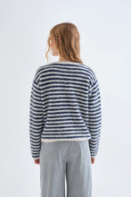 Compania Fantastica - Striped Cardigan - White and Blue