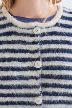 Compania Fantastica - Striped Cardigan - White and Blue