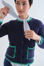 Compania Fantastica - Cardigan - Navy Blue and Green