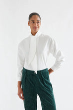 Compania Fantastica - Tie Neck Shirt - White