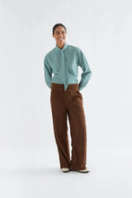 Compania Fantastica - Neck Tie Shirt - Green Stripes