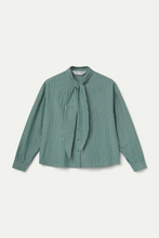 Compania Fantastica - Neck Tie Shirt - Green Stripes
