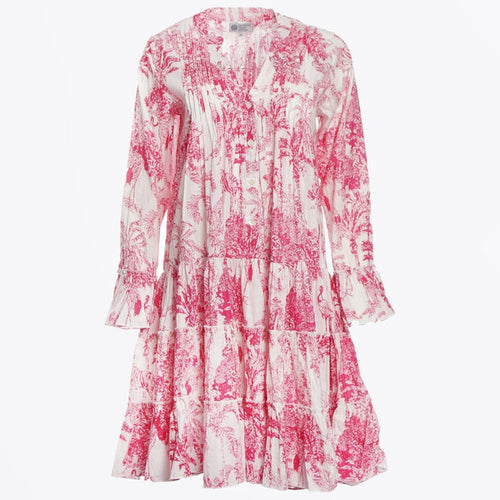 Dreams Handmade Apparel - Lobster Dress - Pink Sketch
