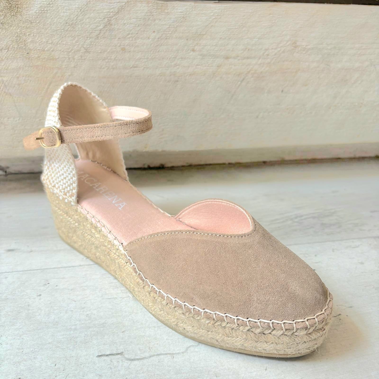 Macarena Wedge Espadrille - Beige – BOHO BEACH FEST