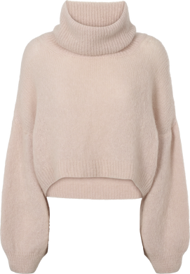 American Dreams - Andrea Rollneck Jumper - Light Taupe