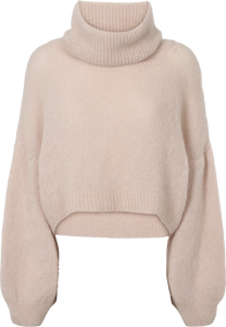 American Dreams - Andrea Rollneck Jumper - Light Taupe