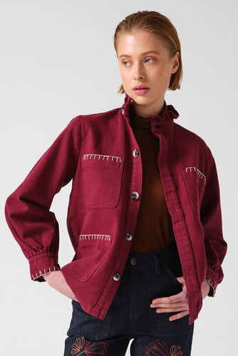 Seventy + Mochi Pablo Jacket  - Burgundy