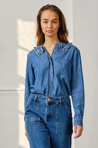 Seventy + Mochi Delilah Blouse in Mid Vintage