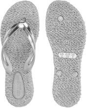 Ilse Jacobsen - Platform Flip Flops Metallic - Silver