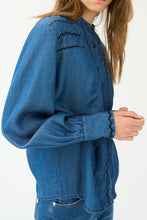Pieszak - Celika Emb Shirt - Dark Denim