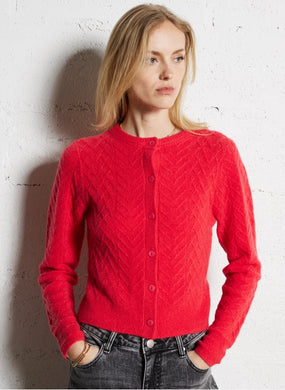 SUNCOO - Genibi Cardigan - Geranium Red