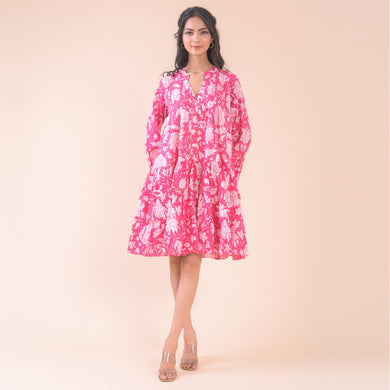 Dreams - Lobster Dress - Pink Flower