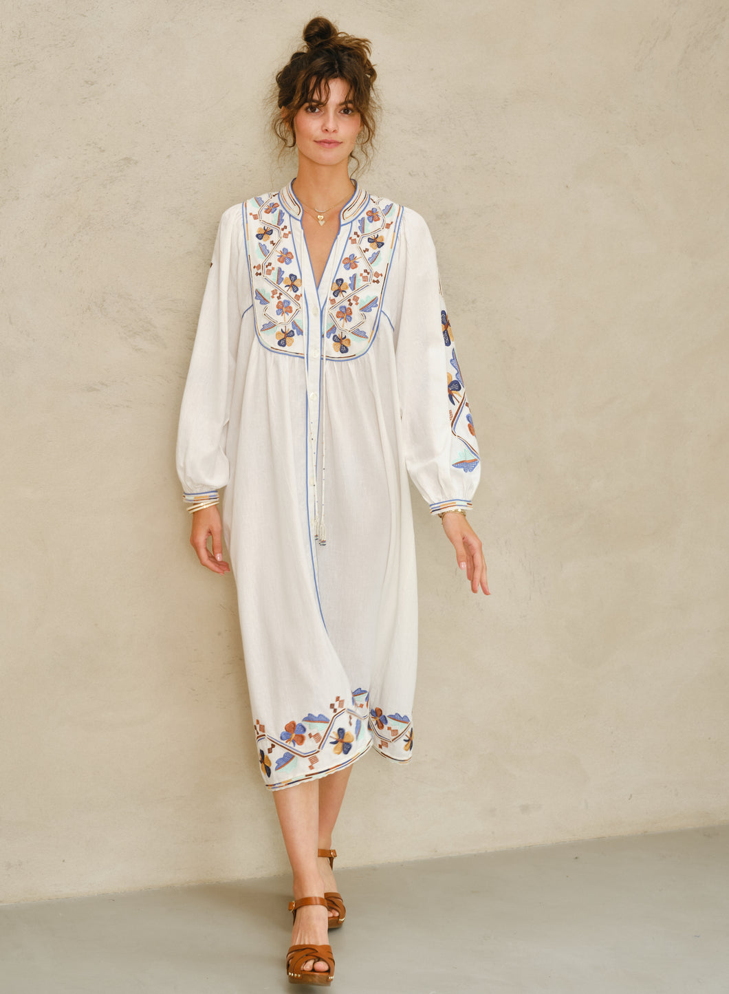 M.A.B.E Arielle Emb Tunic - Multi