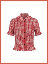 Nooki - Astrid Gignham Blouse - Red