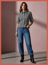 Nooki - Astrid Gingham Blouse- Black