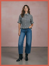 Nooki - Astrid Gingham Blouse- Black